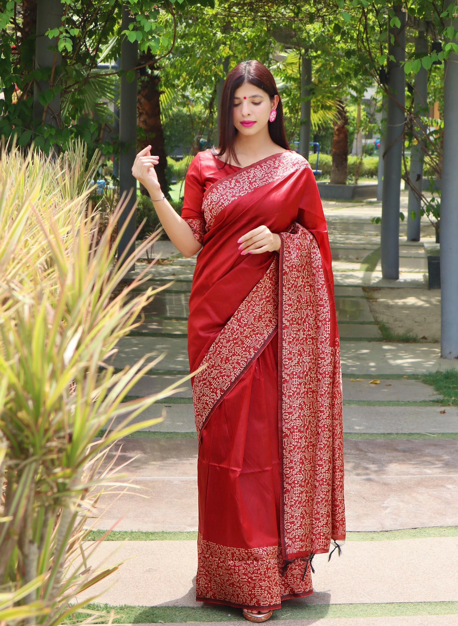 AKSHARA BANGLORI SILK KALAMKARI SAREE WHOLESALE SURAT MARKET