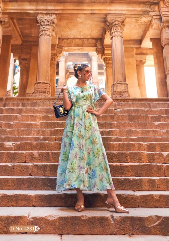ANJU FAB CORAL CHARM VOL-5 FLORAL ONE PIECE WHOLESALE ONLINE
