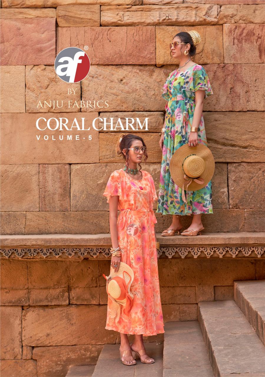 ANJU FAB CORAL CHARM VOL-5 FLORAL ONE PIECE WHOLESALE ONLINE