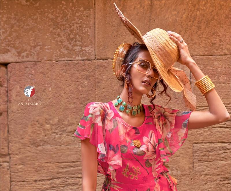 ANJU FAB CORAL CHARM VOL-5 FLORAL ONE PIECE WHOLESALE ONLINE