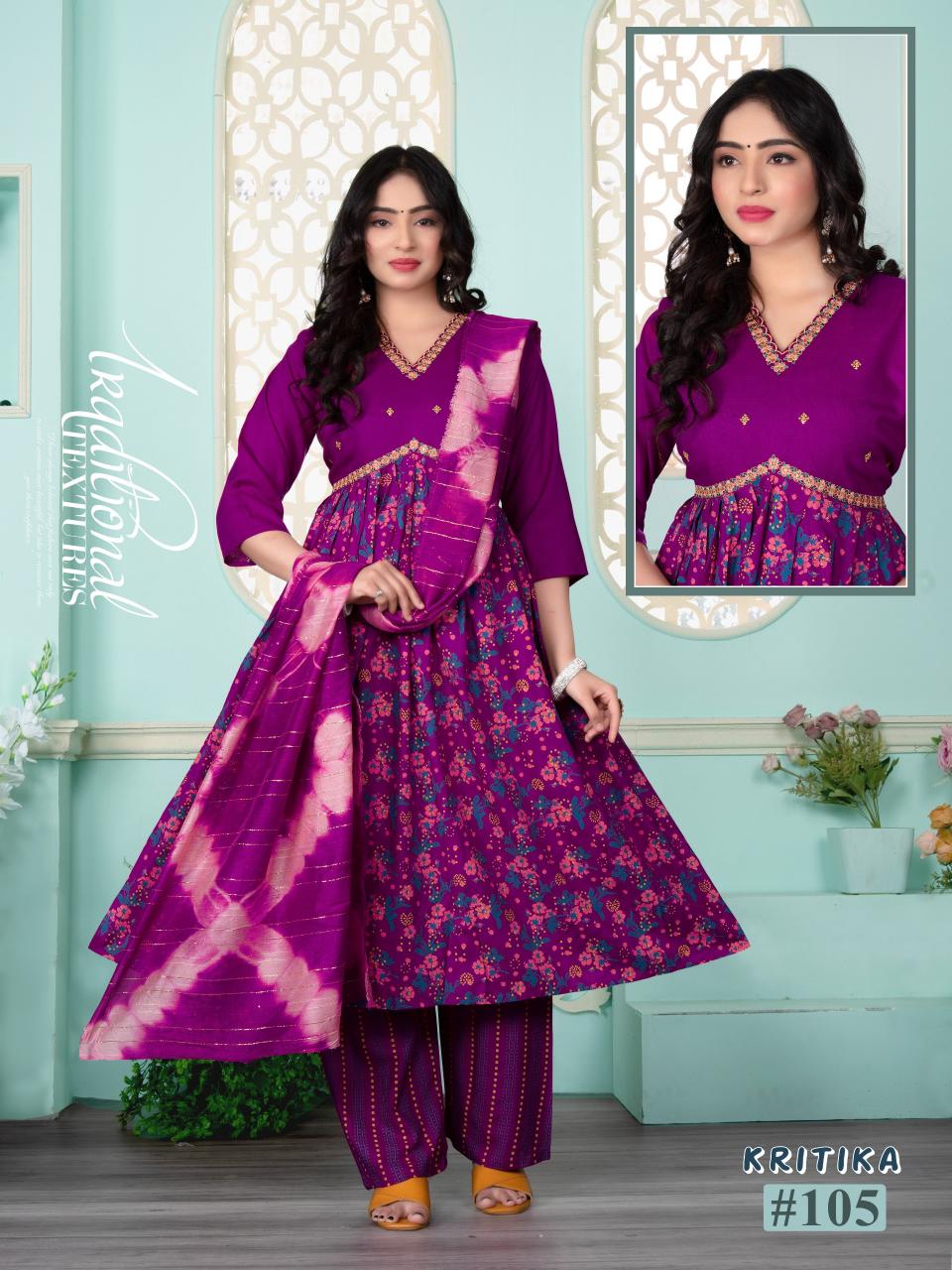BEAUTY KRITIKA ALIYA CUT SURAT KURTI WHOLESALE MARKET ONLINE SHOPPING