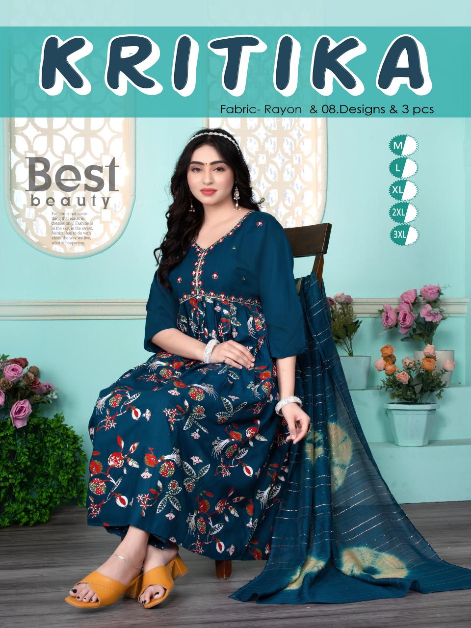 BEAUTY KRITIKA ALIYA CUT SURAT KURTI WHOLESALE MARKET ONLINE SHOPPING