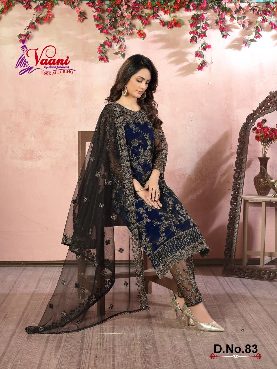 DANI VAANI VOL-8 NET WITH HEAVY CORDING LADIES DRESS MATERIAL WHOLESALERS IN MUMBAI