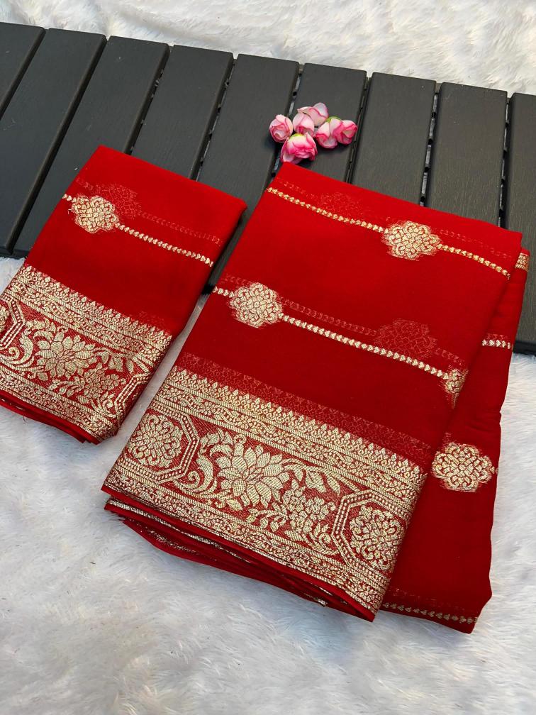 DAZIRA RADHIKA VISCOSE GEORGETTE SAREE WHOLESALE CLOTH ONLINE SHOPPING