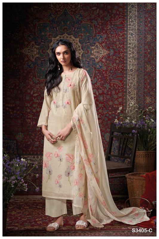 GANGA CORA 3405 COTTON SALWAR KAMEEZ WHOLESALE