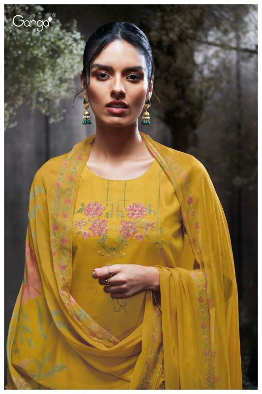 GANGA JAEDA 3414 COTTON SILK WHOLESALE LATEST SALWAR KAMEEZ DESIGNS CATALOGUE