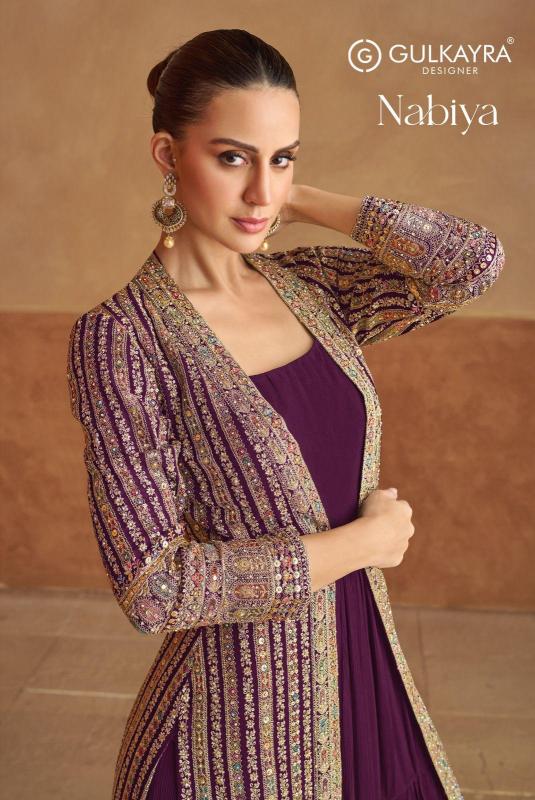 GULKARYA DESIGNER NABIYA 7524 COLORS WHOLESALE DEALERS OF GOWN IN MUMBAI