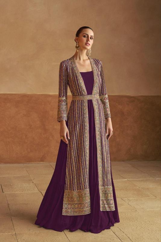 GULKARYA DESIGNER NABIYA 7524 COLORS WHOLESALE DEALERS OF GOWN IN MUMBAI
