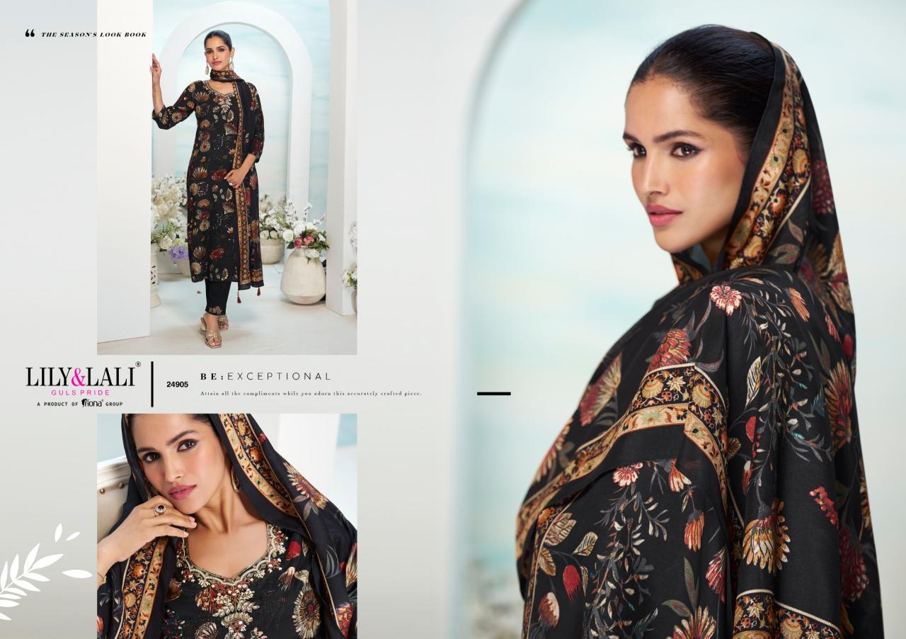LILI & LALI FLORISTA MIRROR HANDWORK KURTI PANT DUPATTA SET SUPPLIER OF LADIES KURTIS