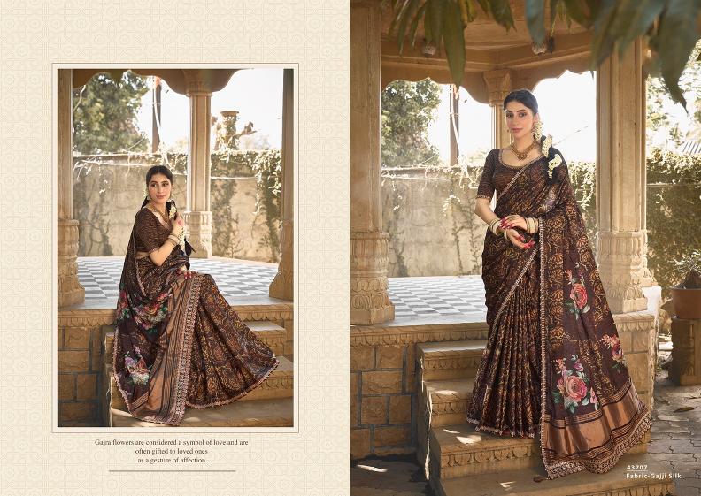 MAHOTSAV NORITA 43700 GAJARI TRADITIONAL SAREE COLLECTION  WHOLESALER MARKET