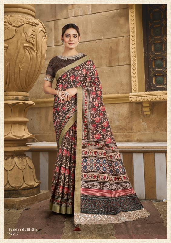 MAHOTSAV NORITA 43700 GAJARI TRADITIONAL SAREE COLLECTION  WHOLESALER MARKET