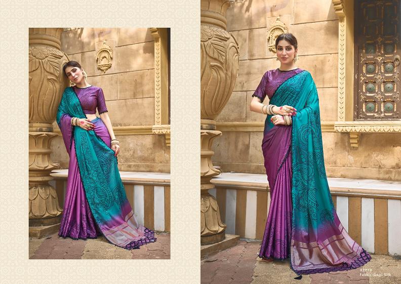 MAHOTSAV NORITA 43700 GAJARI TRADITIONAL SAREE COLLECTION  WHOLESALER MARKET