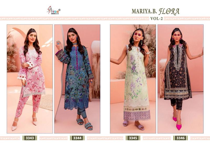 MARIA B FLORA VOL-02 WHOLESALE DRESS MATERIAL MARKET IN AHMEDABAD