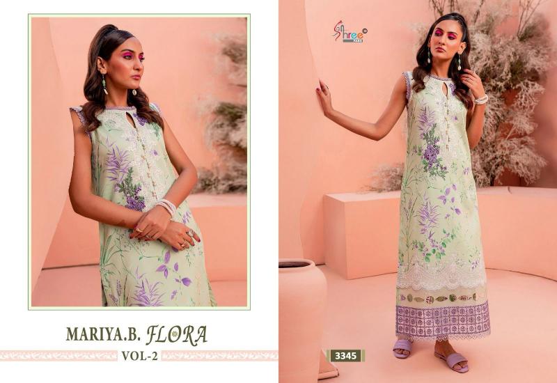 MARIA B FLORA VOL-02 WHOLESALE DRESS MATERIAL MARKET IN AHMEDABAD