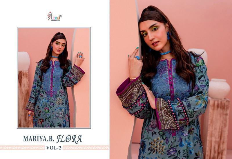 MARIA B FLORA VOL-02 WHOLESALE DRESS MATERIAL MARKET IN AHMEDABAD