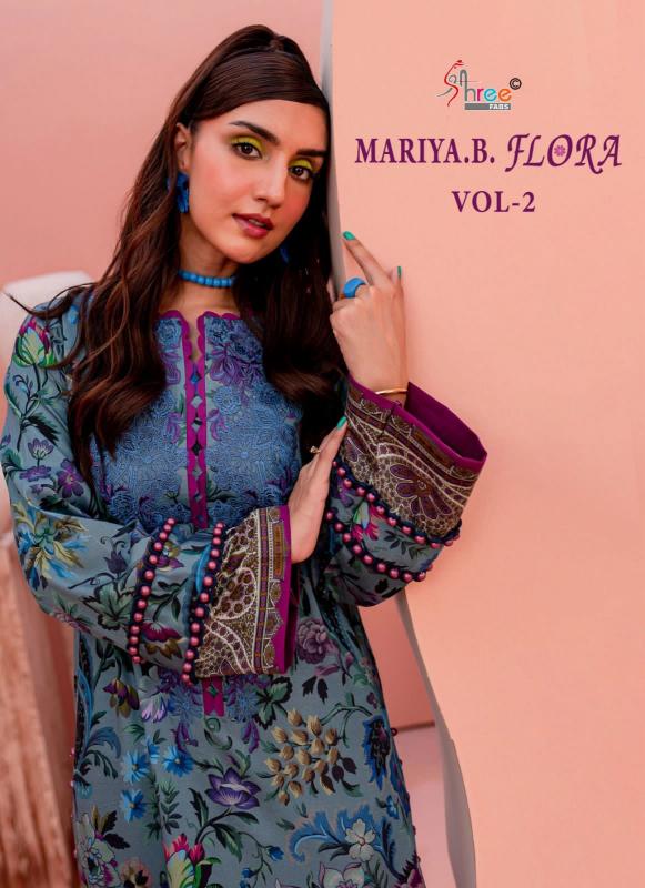 MARIA B FLORA VOL-02 WHOLESALE DRESS MATERIAL MARKET IN AHMEDABAD