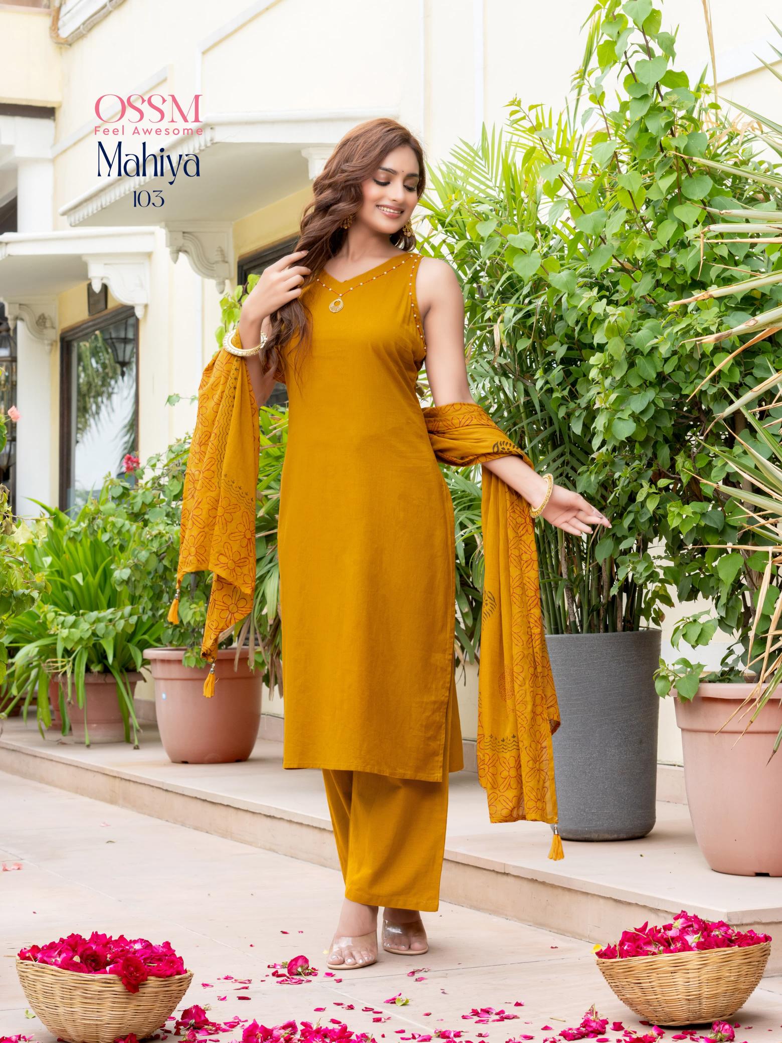 OSSM MAHIYA CORD PLAZZO SET WITH DUPATTA KURTI SET SUPPLIER IN MUMBAI