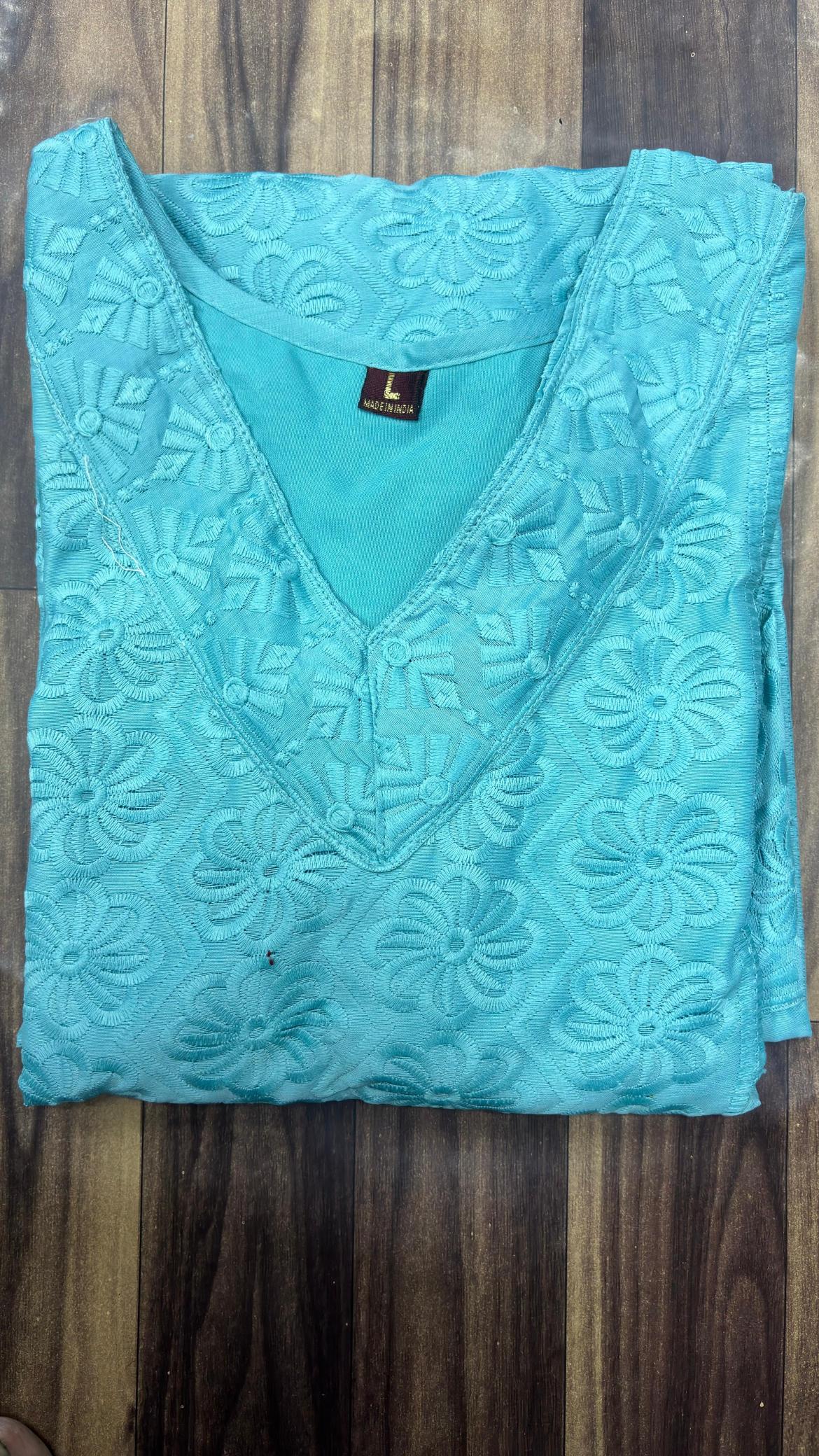 SHREE SALASAR HEAVY CHIKANKARI LONG KURTI WHOLESALE MARKET ONLINE SHOPPING