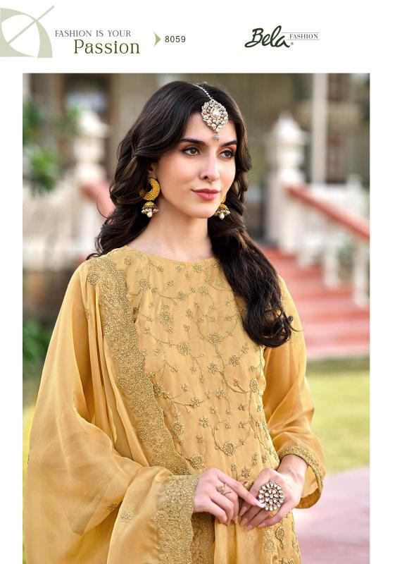 Bela fashion rumi orgenza designer surat dress material wholesale market online