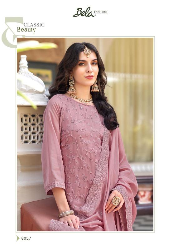Bela fashion rumi orgenza designer surat dress material wholesale market online