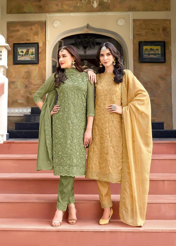 Bela fashion rumi orgenza designer surat dress material wholesale market online