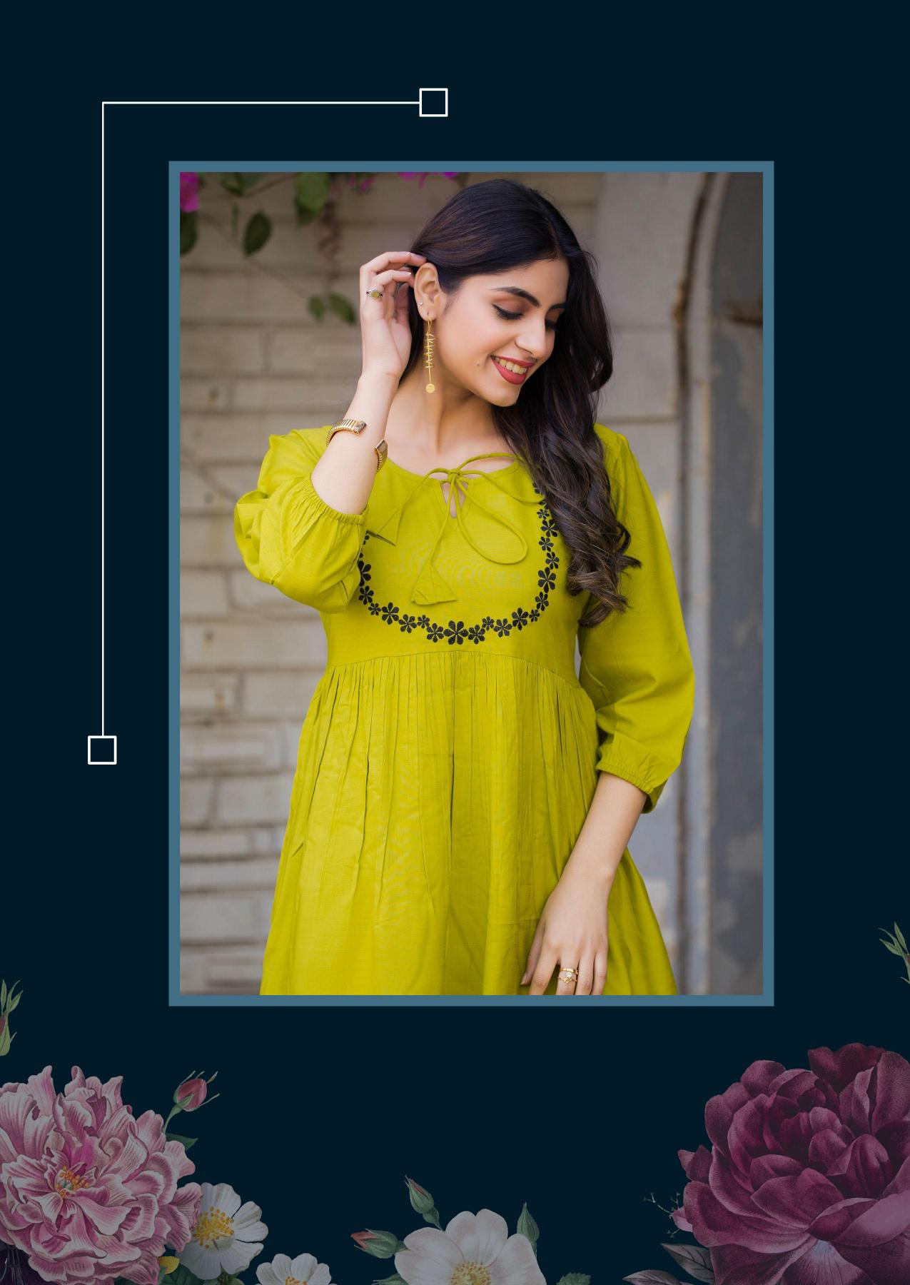 Clysi rozella rayon slub co ord set branded kurti manufacturer