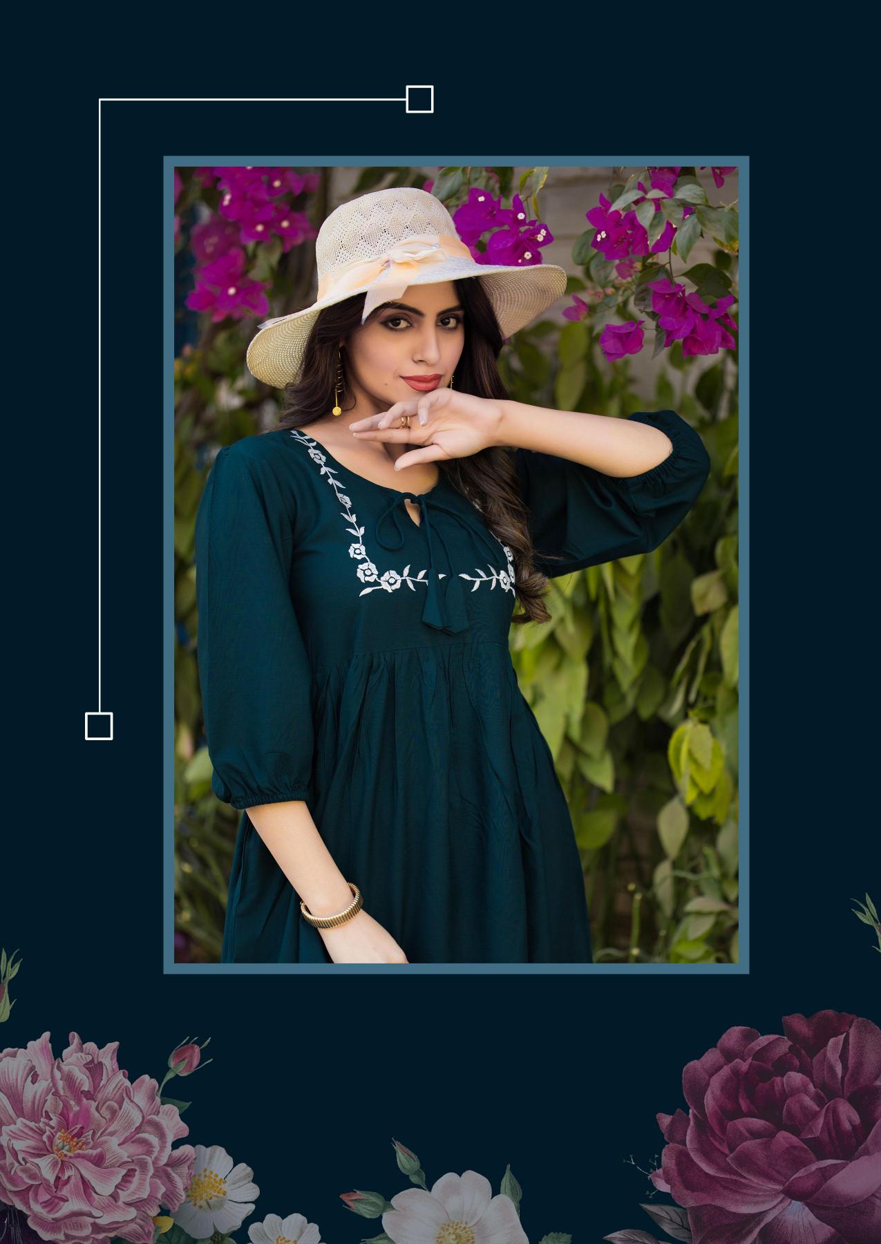 Clysi rozella rayon slub co ord set branded kurti manufacturer