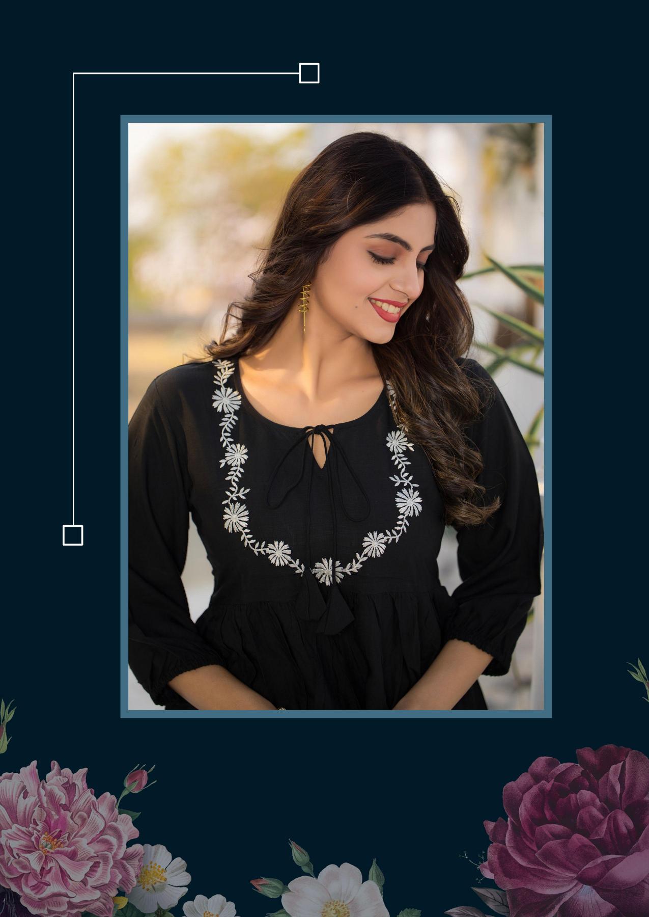 Clysi rozella rayon slub co ord set branded kurti manufacturer
