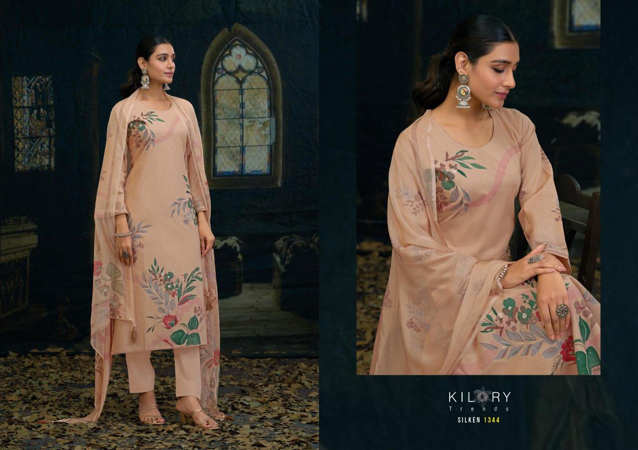 KILORY Silken LWAN COTTON dress material wholesale market online surat