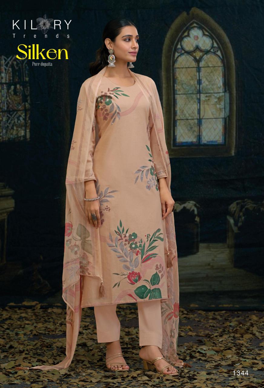 KILORY Silken LWAN COTTON dress material wholesale market online surat