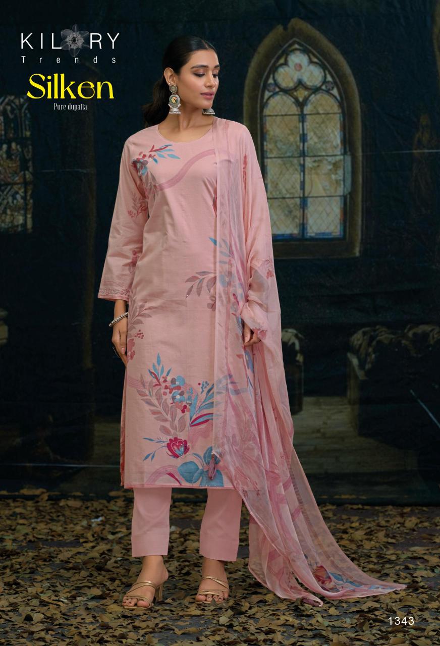 KILORY Silken LWAN COTTON dress material wholesale market online surat