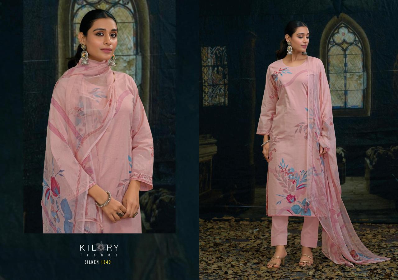 KILORY Silken LWAN COTTON dress material wholesale market online surat