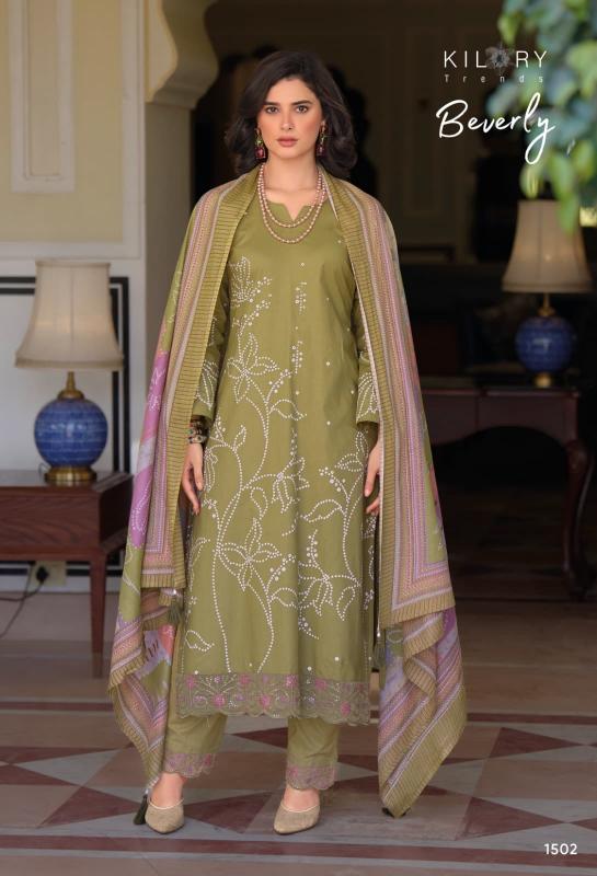 Kilory trends beverly cotton khadi print surat wholesale market dress materials