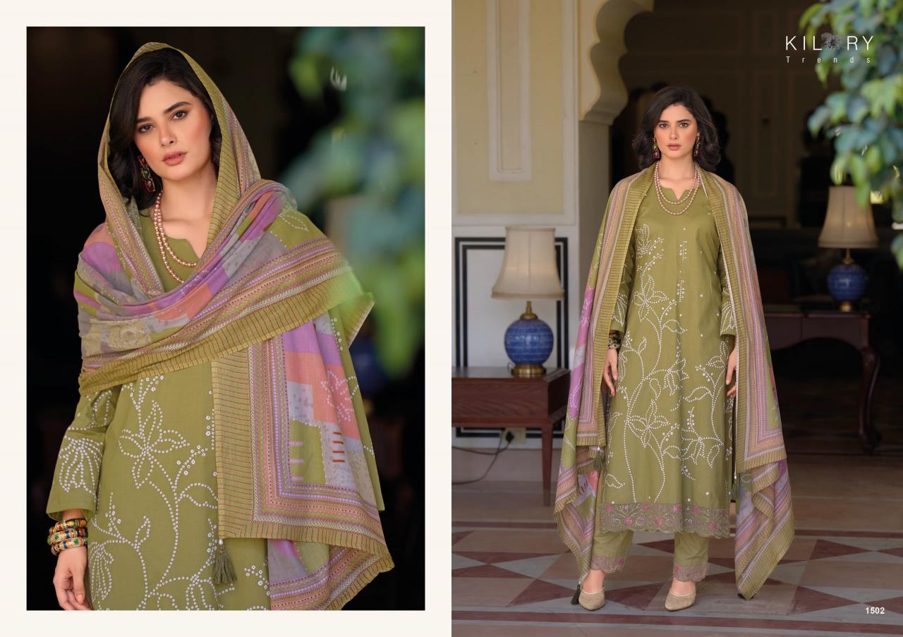Kilory trends beverly cotton khadi print surat wholesale market dress materials