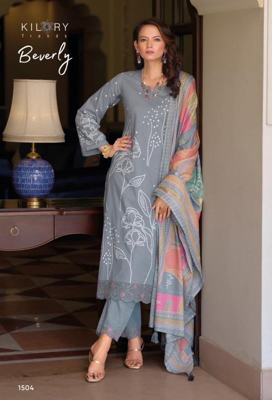 Kilory trends beverly cotton khadi print surat wholesale market dress materials