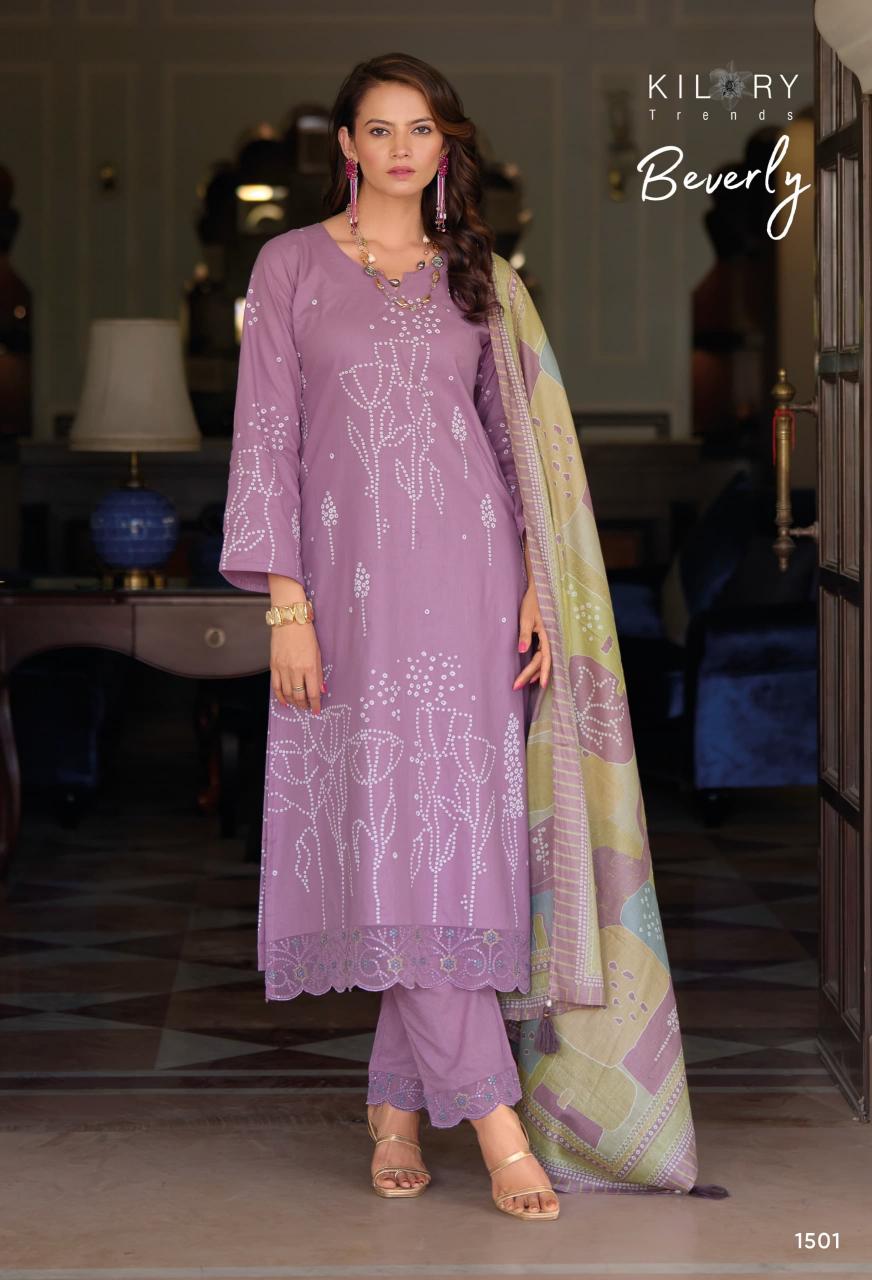 Kilory trends beverly cotton khadi print surat wholesale market dress materials
