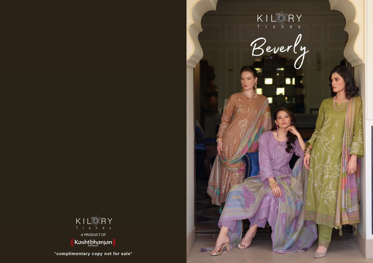 Kilory trends beverly cotton khadi print surat wholesale market dress materials