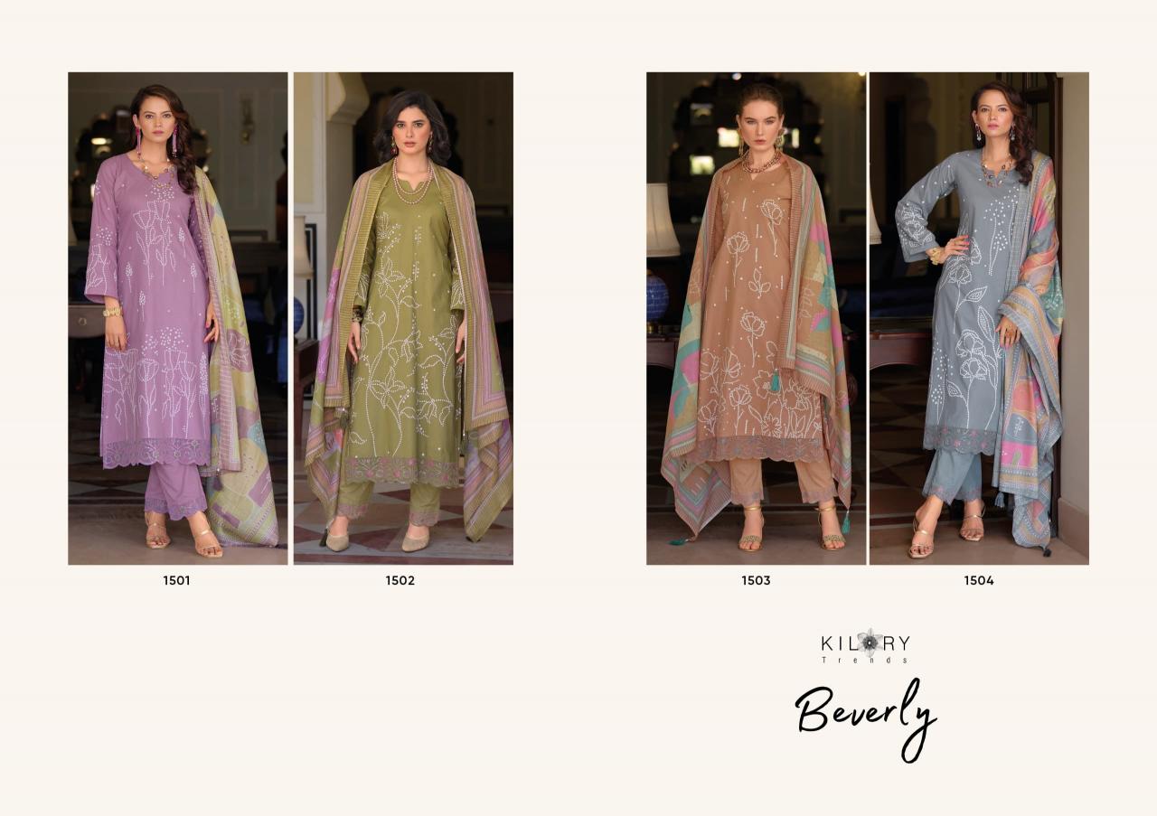 Kilory trends beverly cotton khadi print surat wholesale market dress materials
