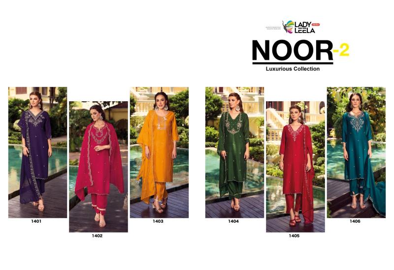 Lady leela noor 2 shimmer vichitra fabric branded kurtis wholesale online
