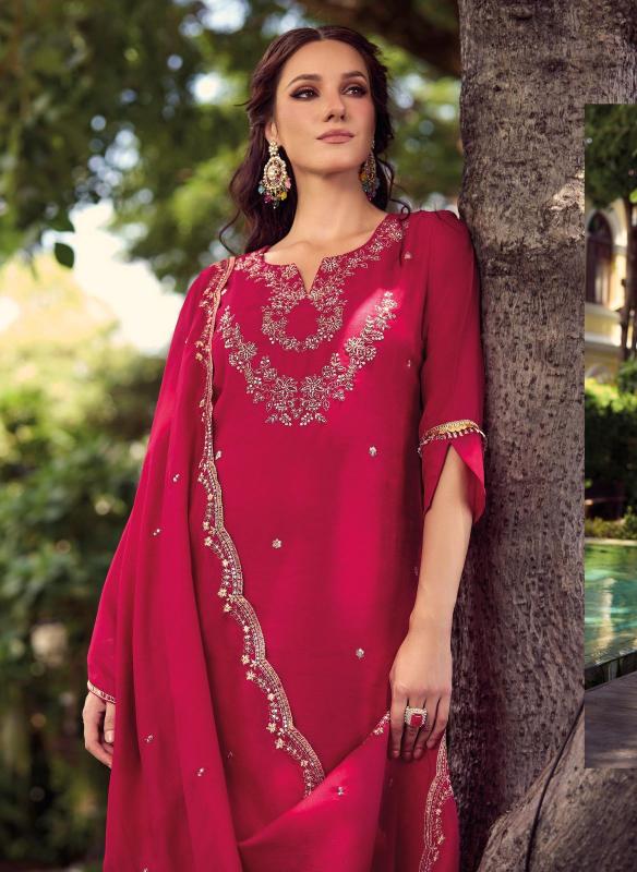 Lady leela noor 2 shimmer vichitra fabric branded kurtis wholesale online