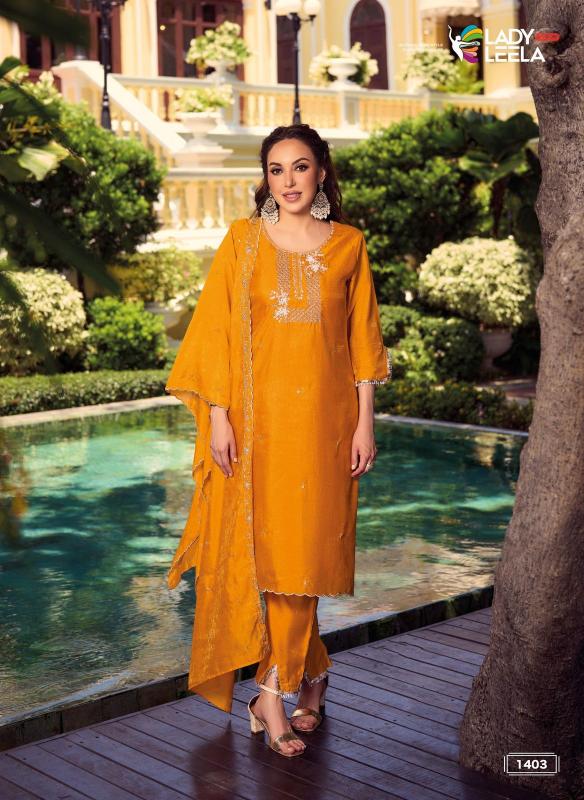 Lady leela noor 2 shimmer vichitra fabric branded kurtis wholesale online