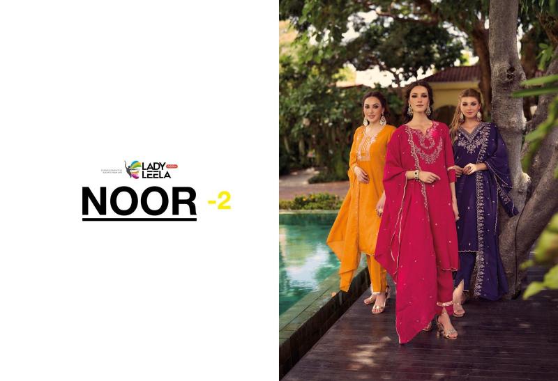 Lady leela noor 2 shimmer vichitra fabric branded kurtis wholesale online