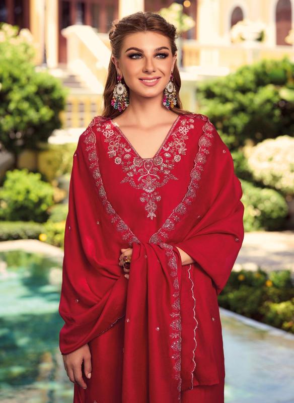 Lady leela noor 2 shimmer vichitra fabric branded kurtis wholesale online
