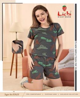 Lichi 11262 A to F Short 2 Co Ord Set Night suits wholesale market