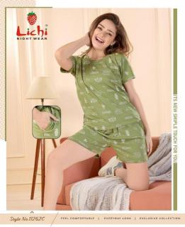 Lichi 11262 A to F Short 2 Co Ord Set Night suits wholesale market
