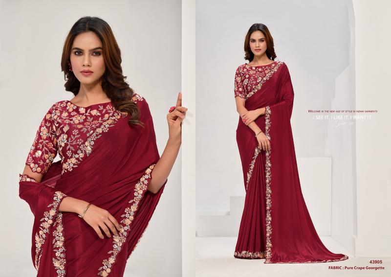 Mahotsav norita 43900 series saanjh designer saree wholesale market surat