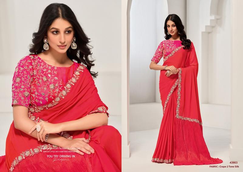 Mahotsav norita 43900 series saanjh designer saree wholesale market surat