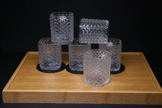 MG Vintage Embossed Glass with Scalloped Design Indian kitchenware manufacturers