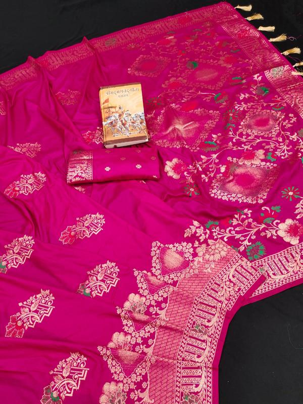 Multiple soft banarasi khadi georgette silk saree & pallu with blouse surat saree market