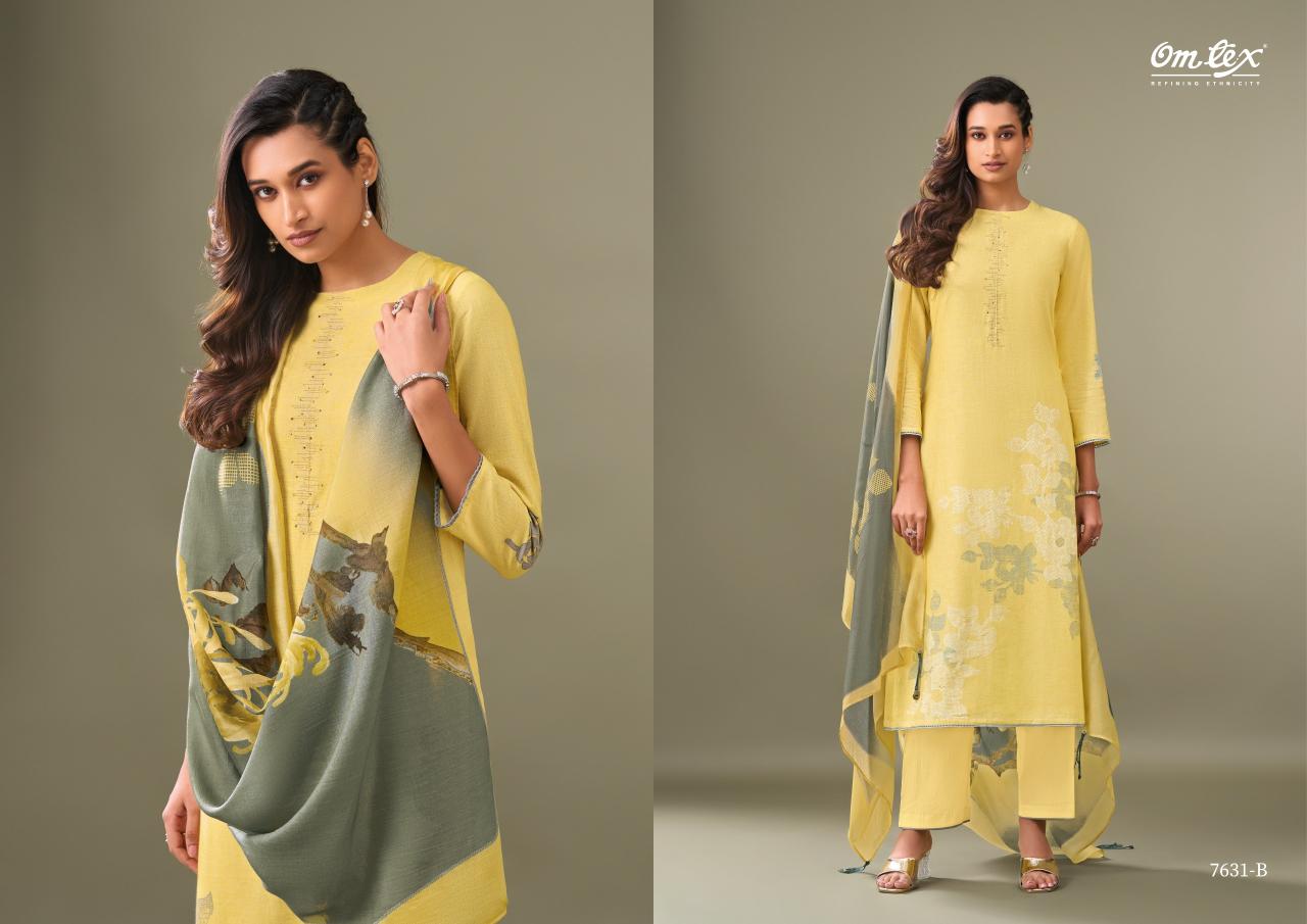 Omtex aarohi vintage linen cotton digital print pakistani salwar kameez wholesale